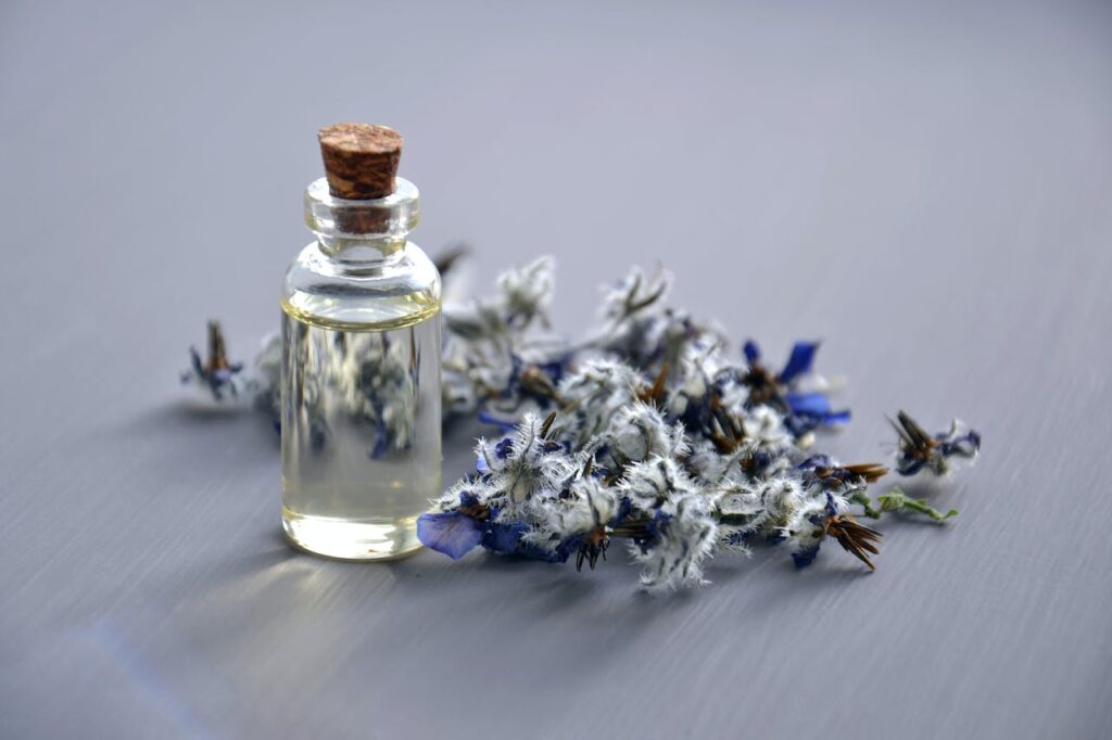 selective focus photo of bottle with cork lid