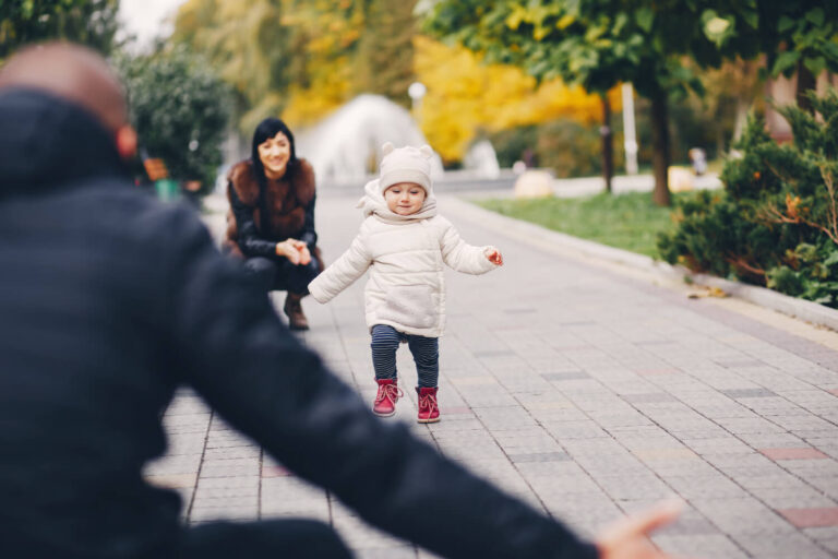 family autumn park