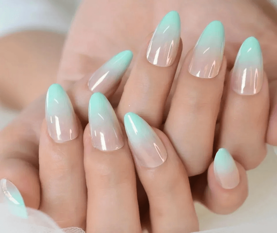 Nude Green ombre
