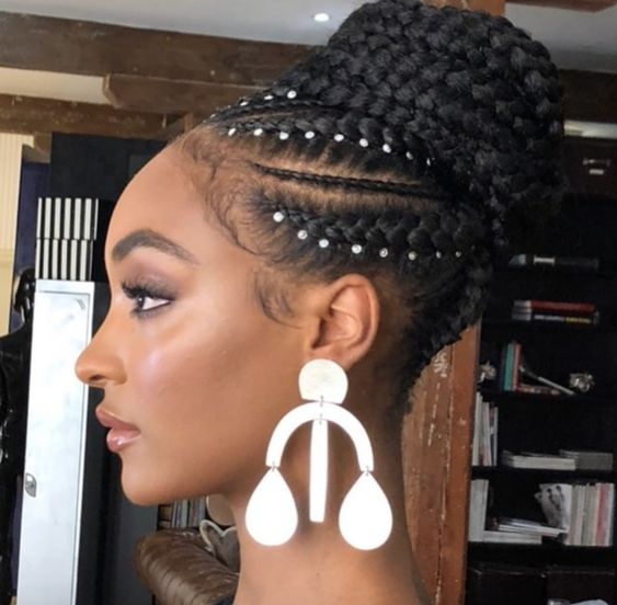 Braided Updo: little black girl hairstyles