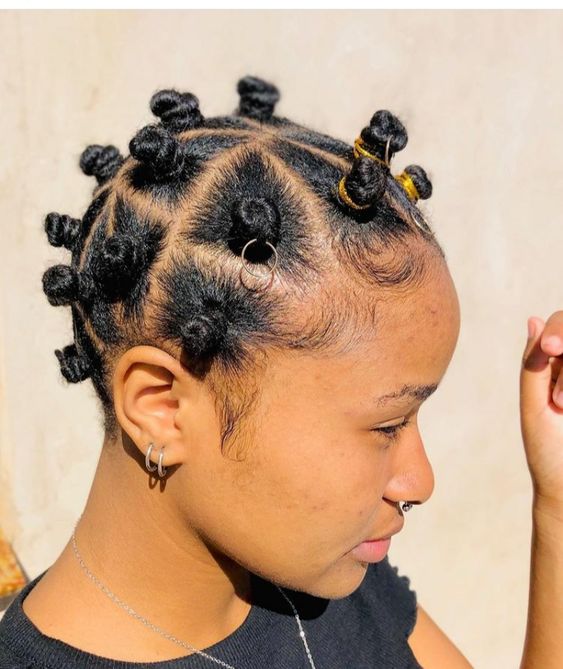 Bantu Knots: hairstyles for girls black