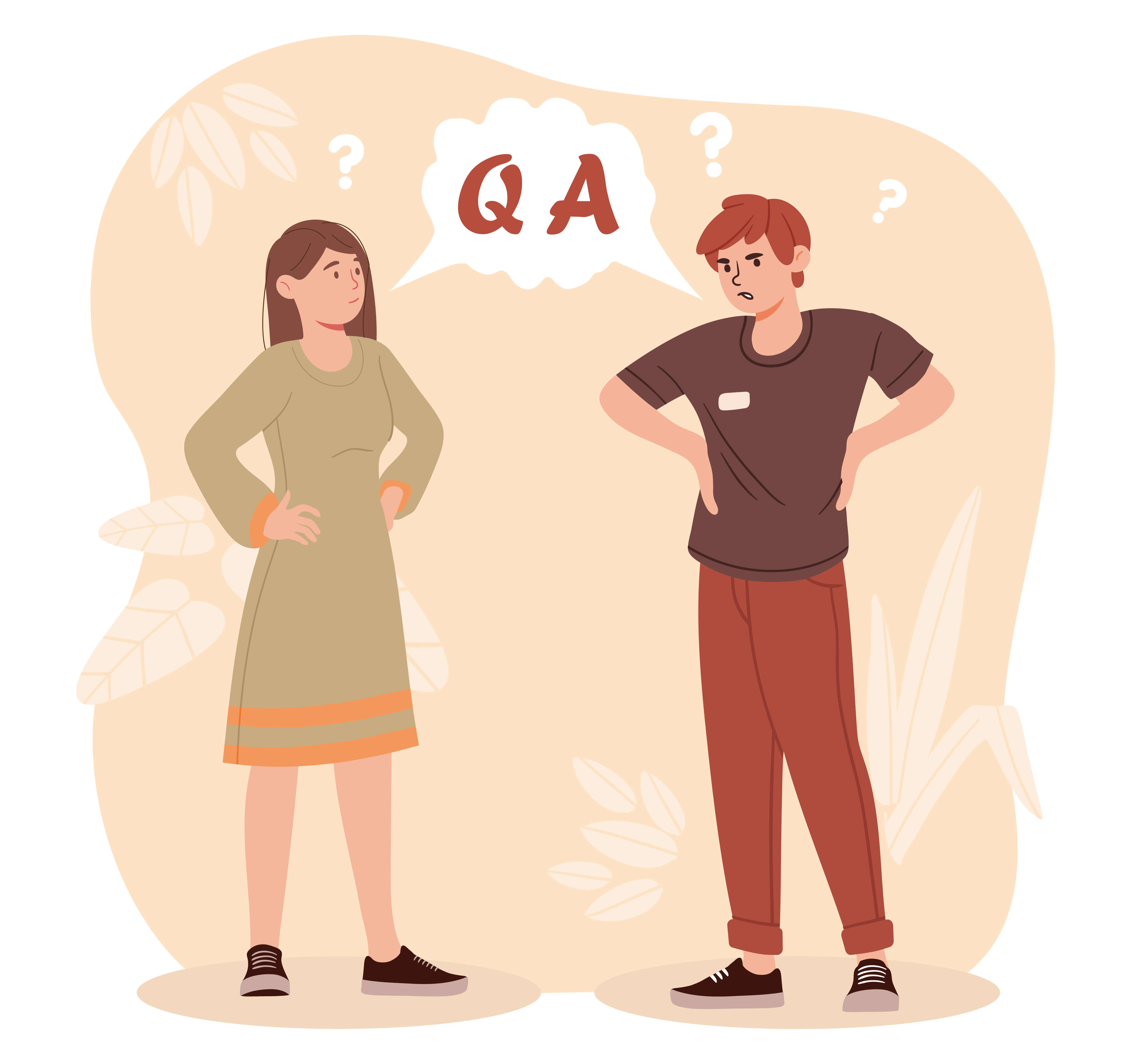 vector image of couple: spicy questions to ask your boyfriend