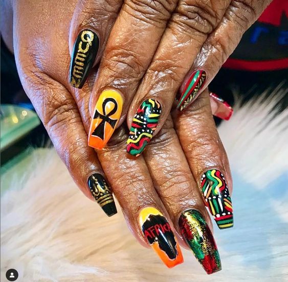 juneteenth nail ideas