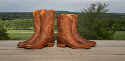 cowboy boots and suit