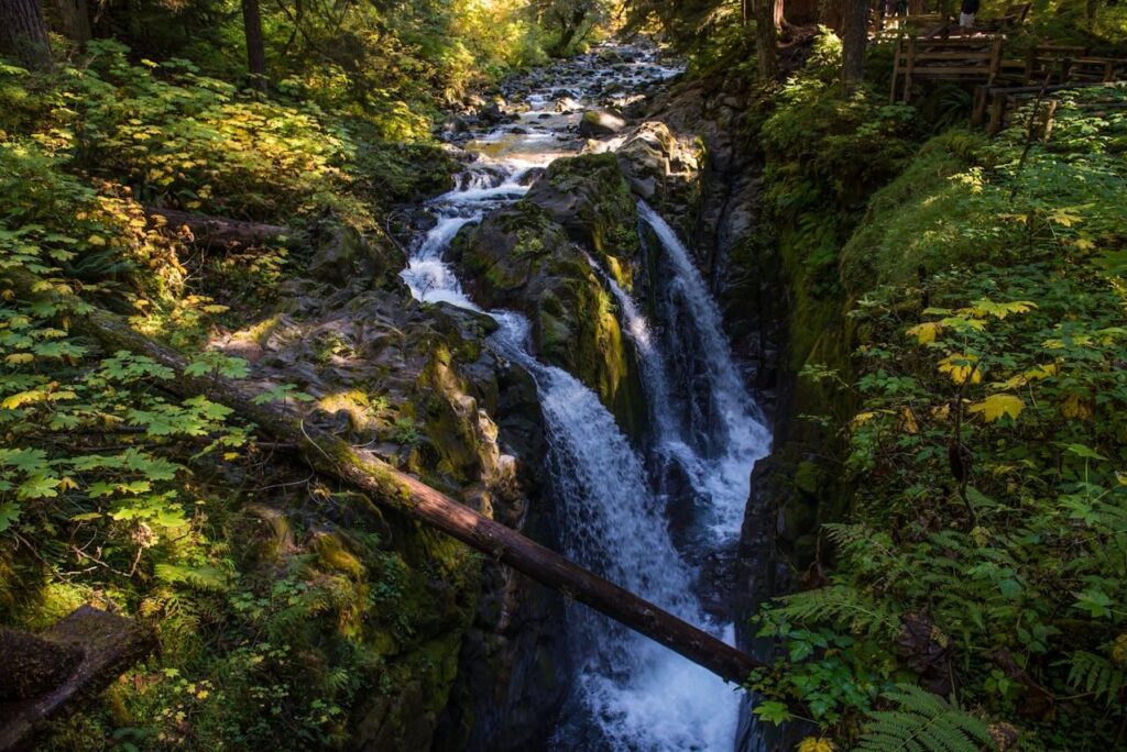 waterfall in olympic national park: Cheap Places to Visit in America