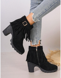 Cropped Jeans with High-ankle Boots