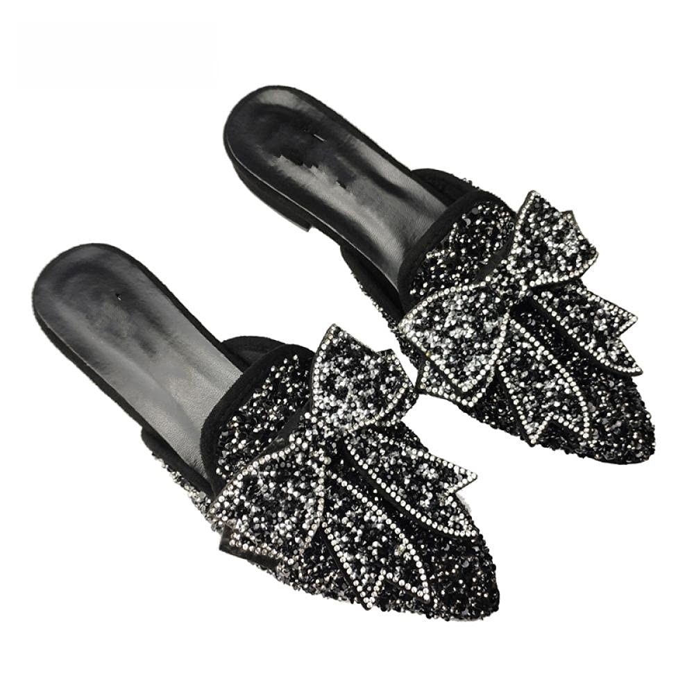 Knotted Sequin Sandals