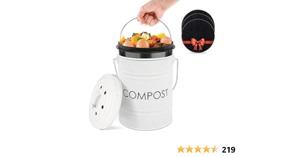 Recycled Kitchen Compost Canister