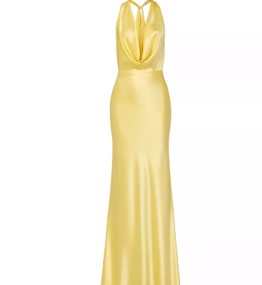 Yellow Cowl-Neck Gown: How to lose a guy in 10 days dress