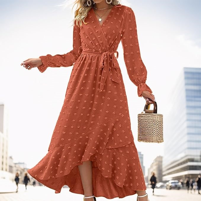 Long-sleeve Dress for winter: bridal shower outfits