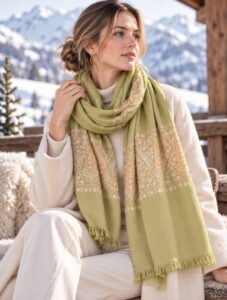 embroidery pashmina
