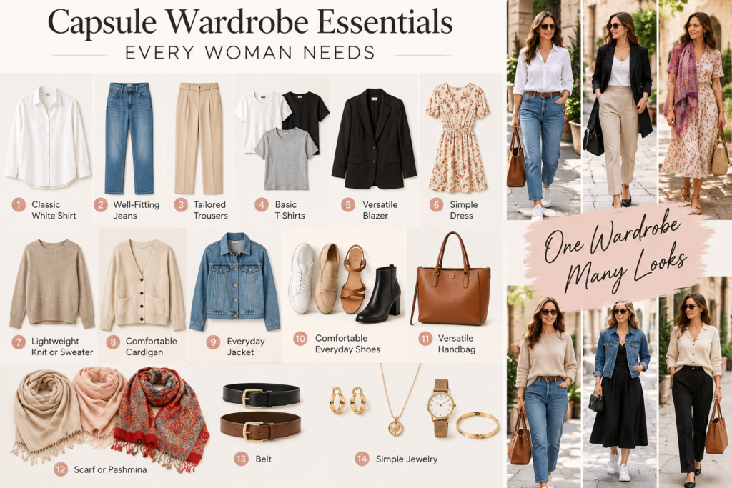 Capsule Wardrobe Essentials Every Woman Needs
